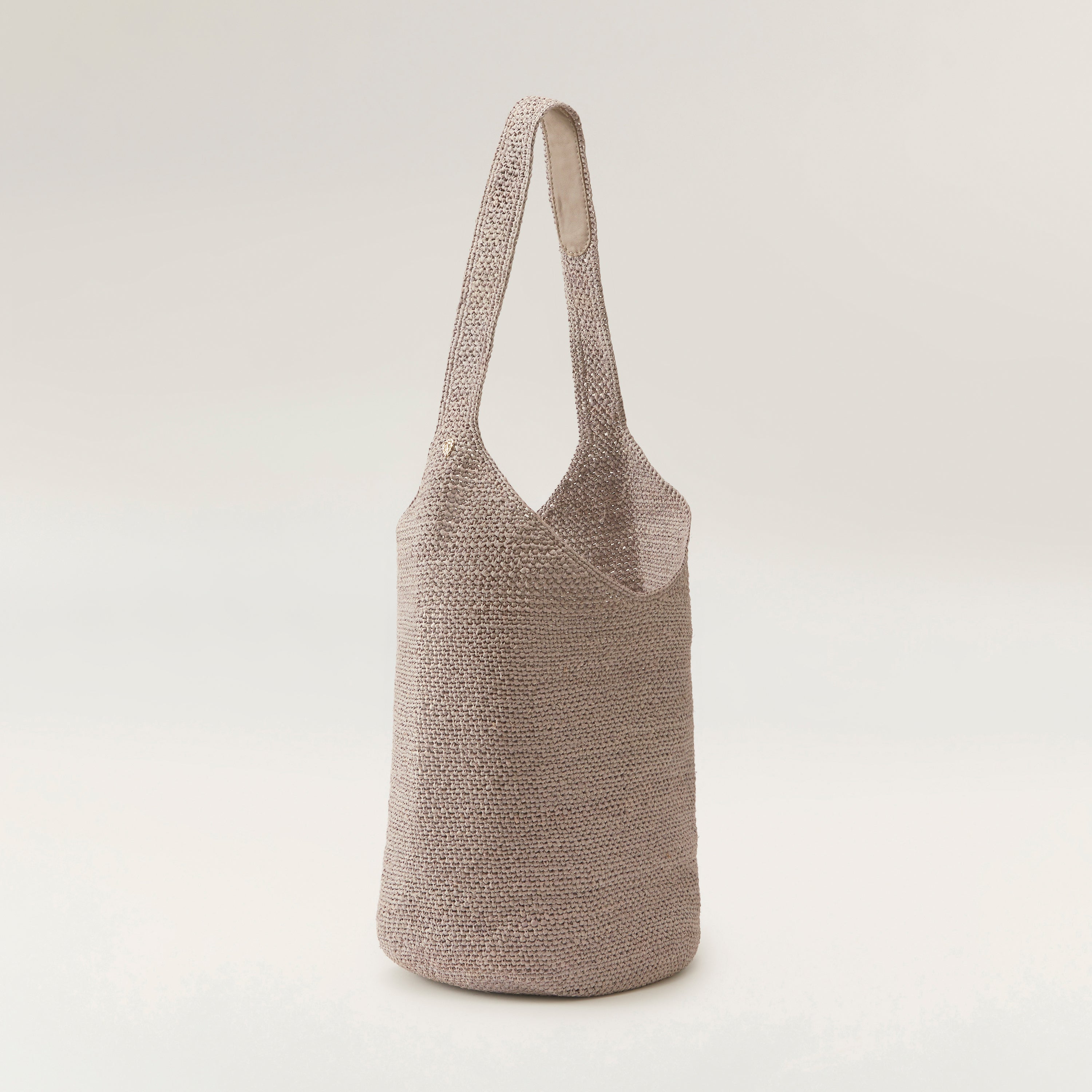 Carillo Raffia Sac Shoulder Bag in Eclipse Melange Grey Helen Kaminski AU