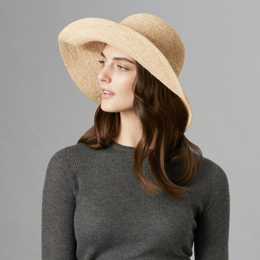 Helen hot Kaminski Provence 12 Raffia Hat in Nougat New Retails: $280