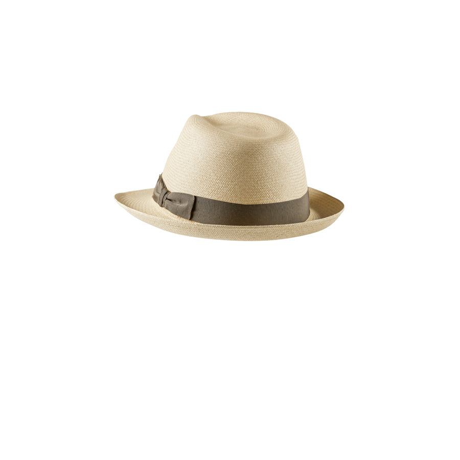 Etienne Oyster Panama Fedora Raffia Hat - Helen Kaminski AU