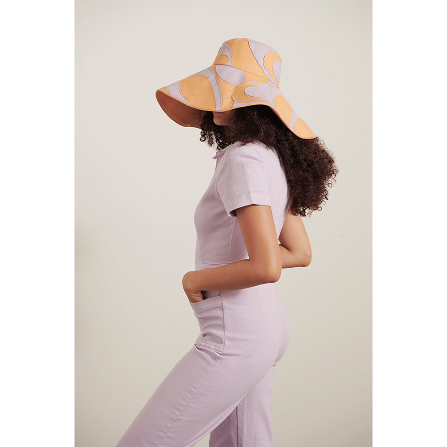 Tilli Full Coverage Bucket Hat in Lavender Helen Kaminski AU