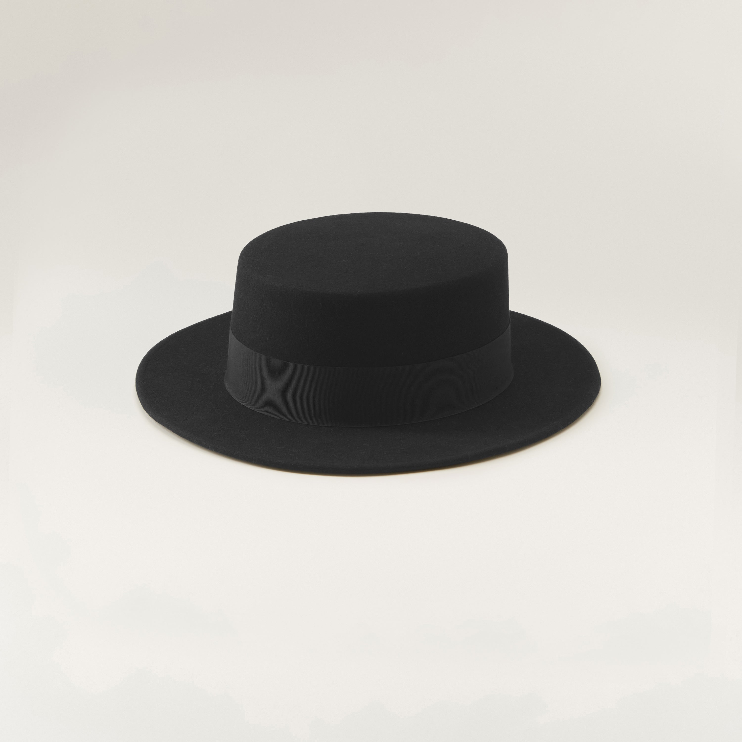 Freida Boater Hat in Black Helen Kaminski AU