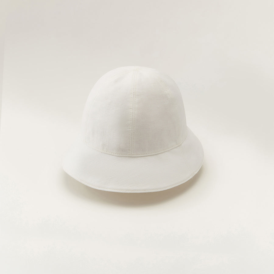Flora Elegant Cloche Hat in Off-White - Helen Kaminski AU