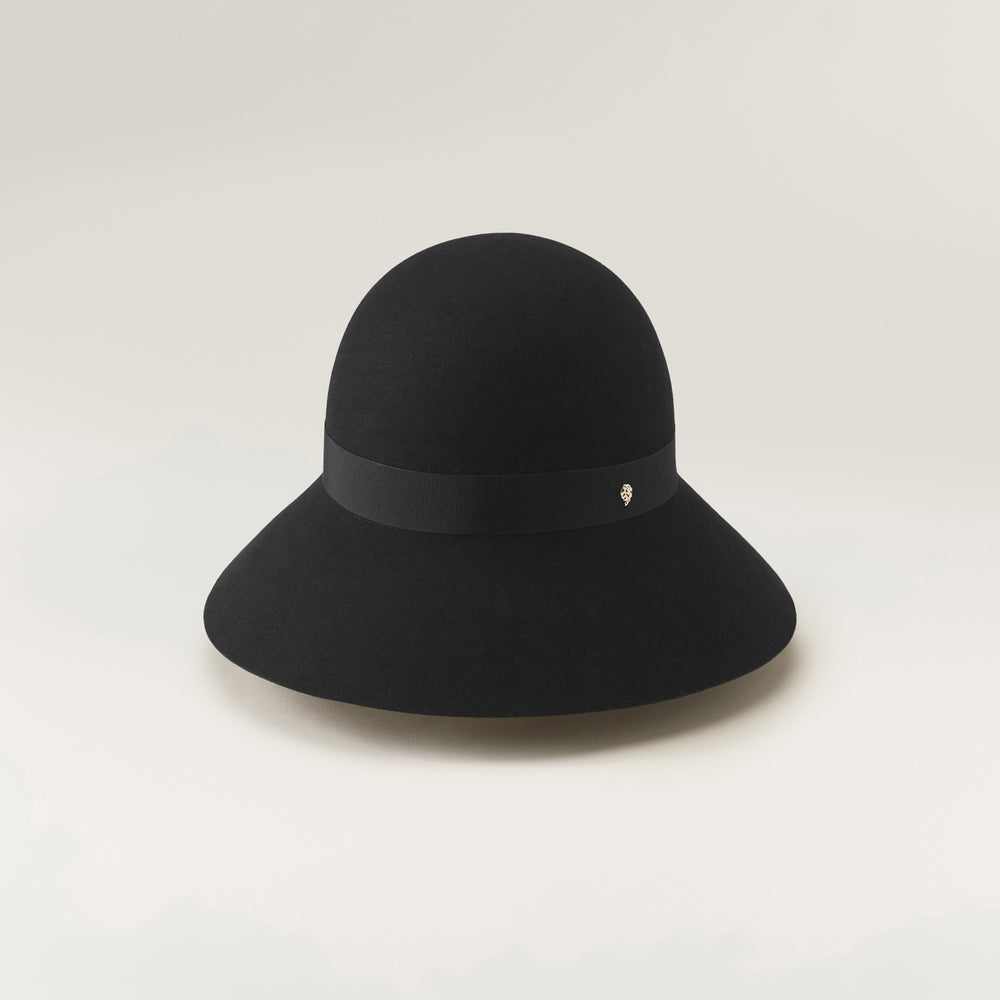 Joyce Ultra Fine Wool Round Crown Hat In Black Helen Kaminski AU